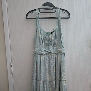 Floral Blue Maxi Dress